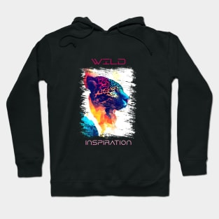 Jaguar Wild Nature Animal Colors Art Painting Hoodie